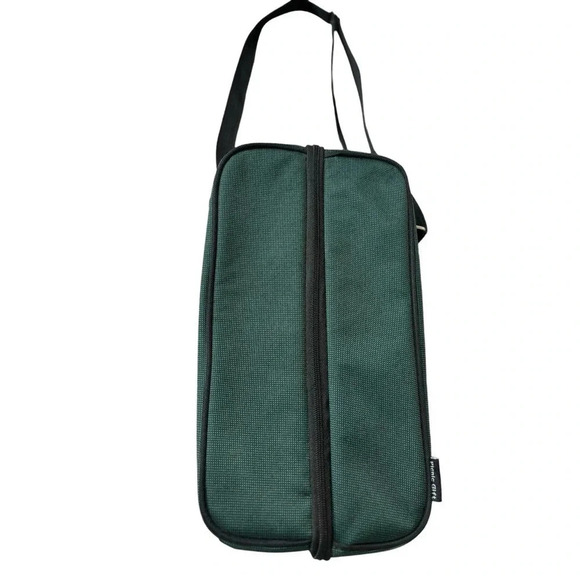 Primeware Picnic Wine‎ Set for 2 Insulated Canvas Tote Green - Picture 1 of 7